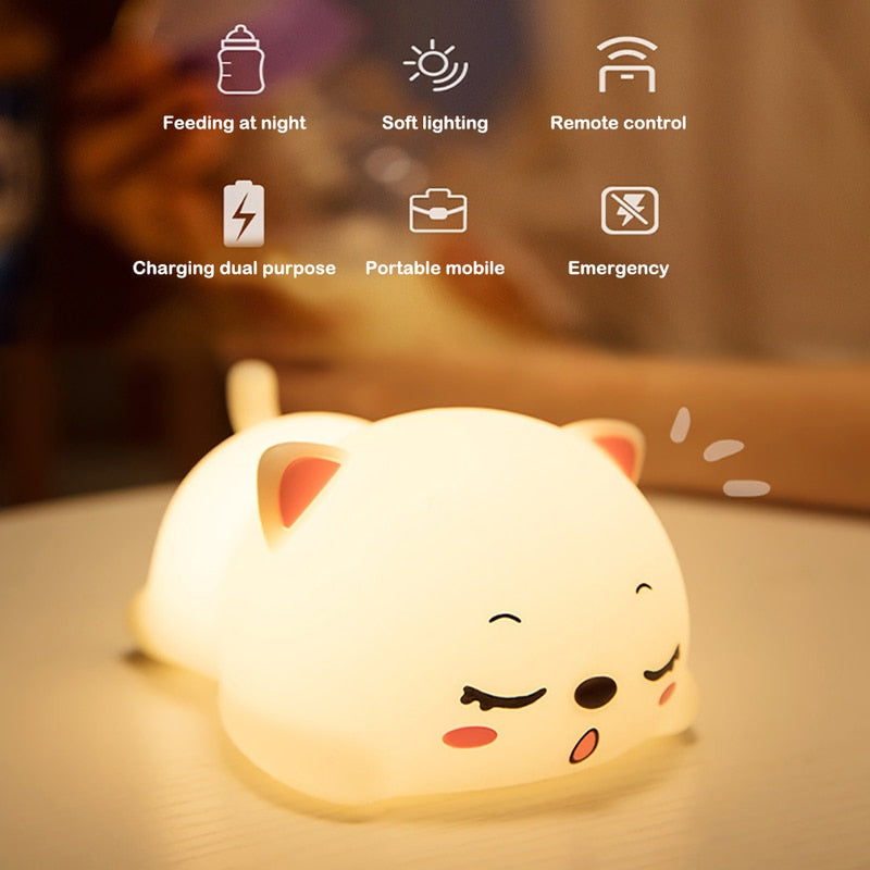 Maliben | Mini Cat Led Touch Sensor Night Lamp