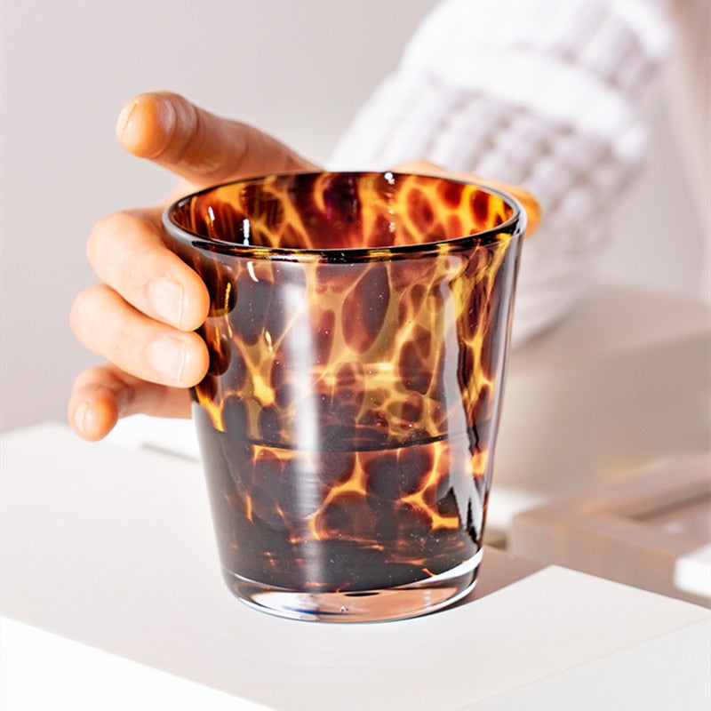 Maliben | Leopard Retro Drinking Glass