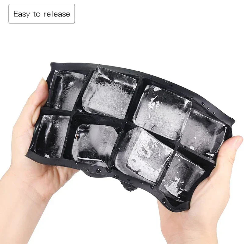 Maliben | Frostform Large Ice Cube Mold Made Of Silicone | Bpa-Free & Flexible | For Xxl Ice Cubes, Cocktails & Kitchen | Easy To Clean