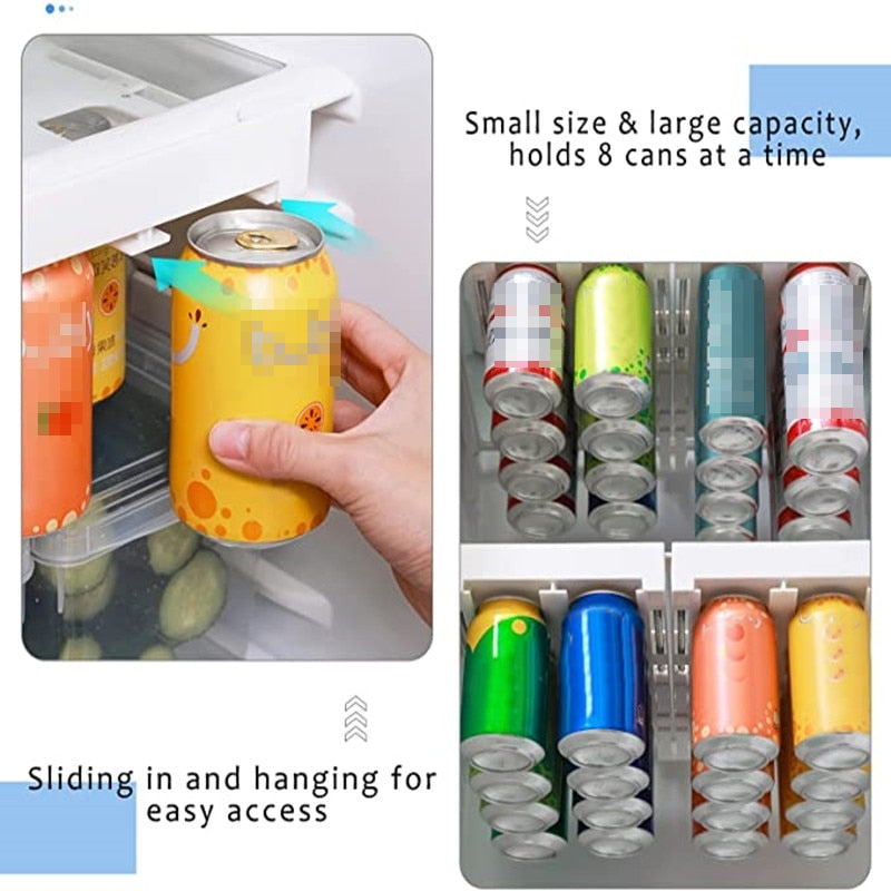 Maliben | Refrigerator Beverage Organizer Slide Rack