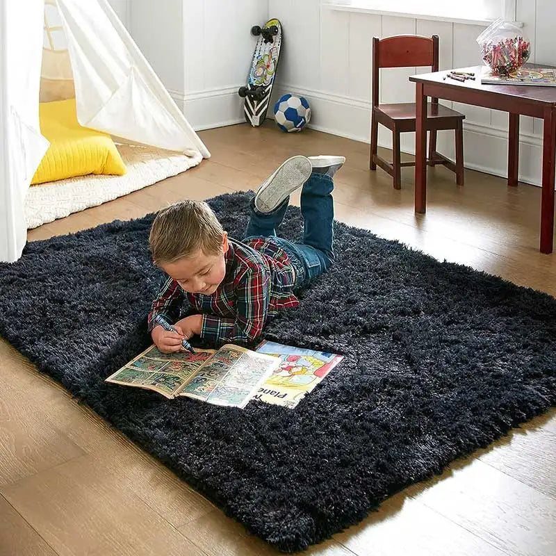 Maliben | Fluffy Ultra Soft Non-Slip Rug With Memory Foam Cushion