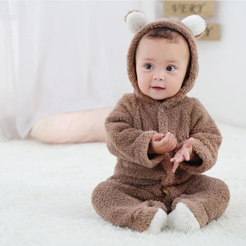 Maliben | Snuggletots – Warm Fleece Baby Rompers For Newborns
