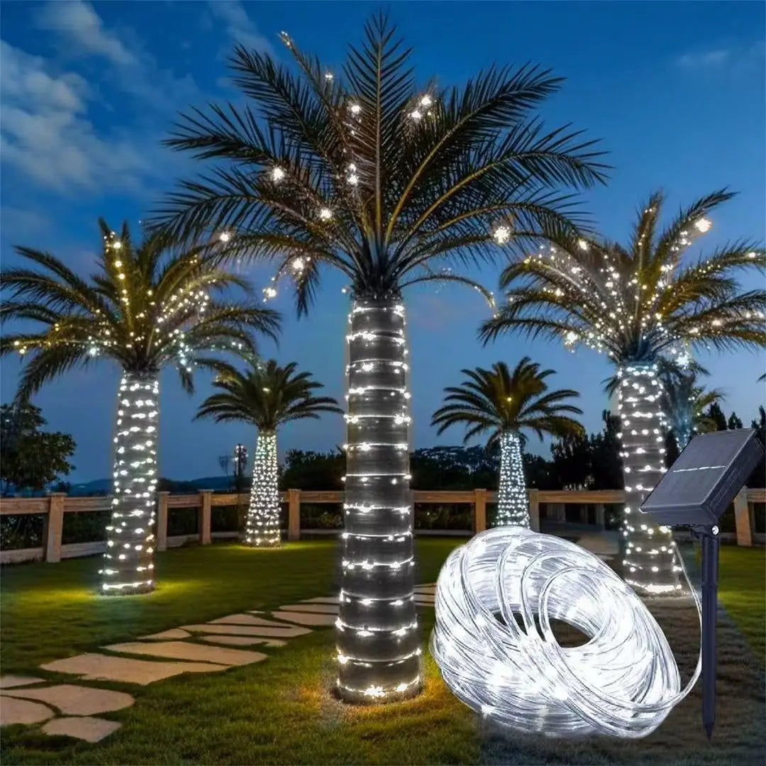 Maliben | LuMisolar String Lights Outdoor | 7–32 m | Solar Powered & Waterproof | 8 Light Modes | Christmas, Garden & Party Lighting