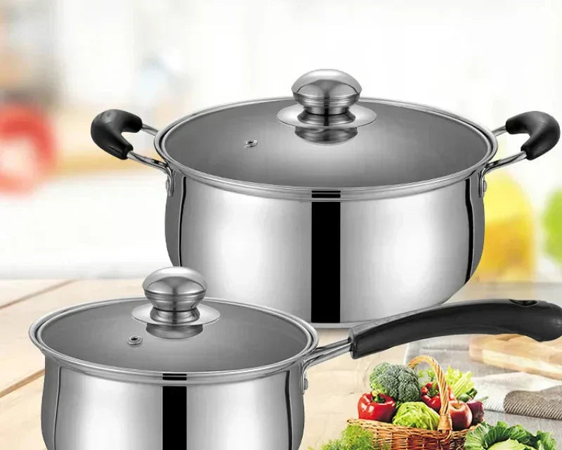Maliben | 3 piece cookware set made of stainless steel