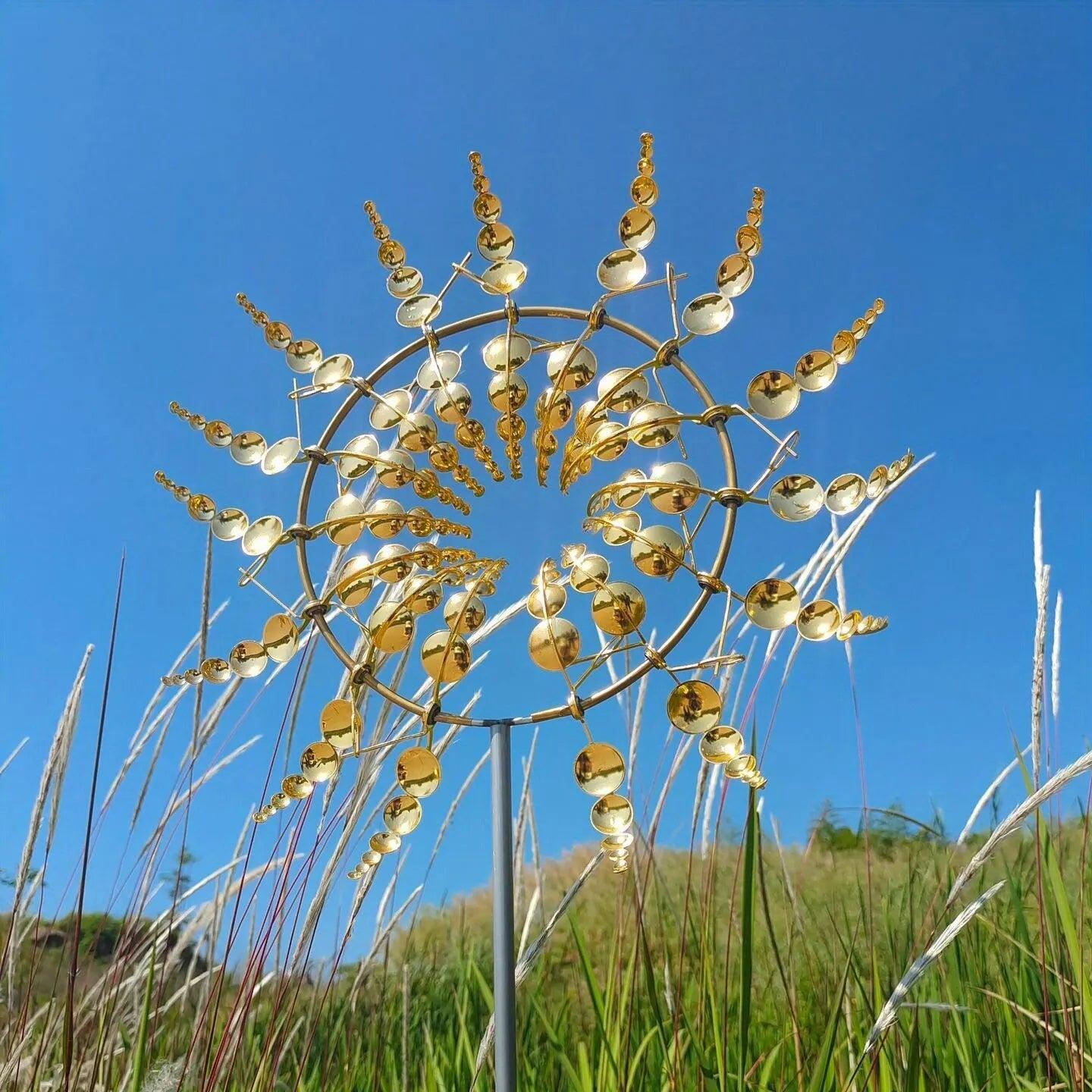 Maliben | Windmill Spinner | Unique Wind-Powered Garden Decor Made Of Metal
