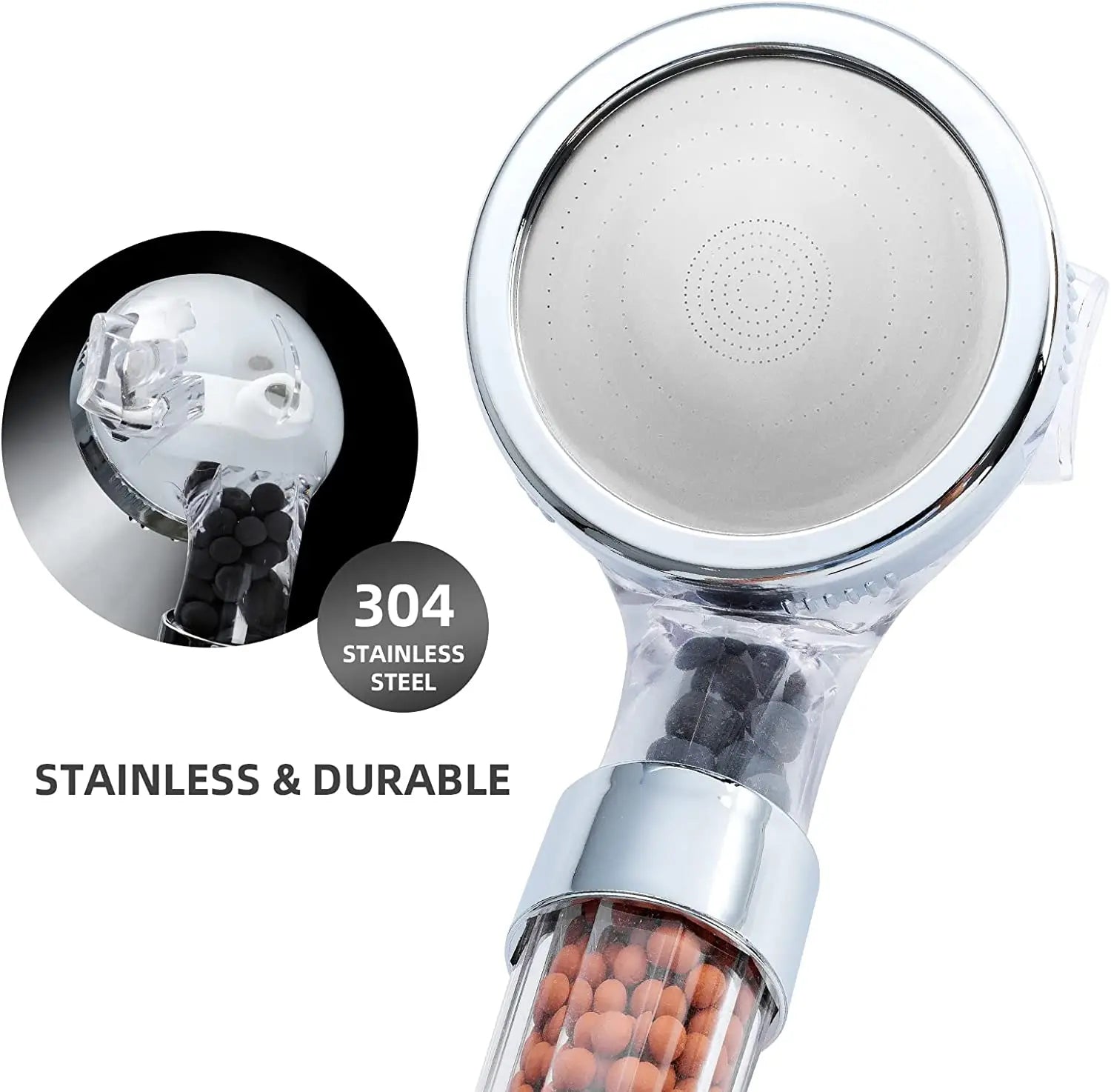 Maliben | High Pressure Water-Saving Shower Head with Filter - AquaGlow