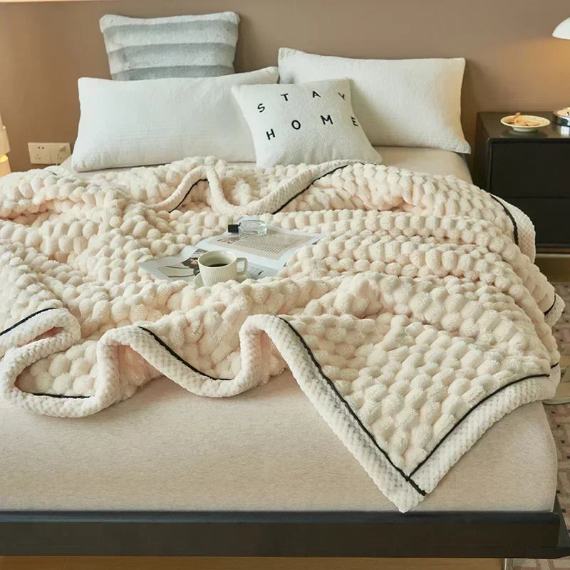 Maliben | Velutura Plush Blanket Made Of Turtle Velour | Fluffy & Warm | For Bed, Sofa & Travel | Anti-Pilling | Various Sizes & Colors