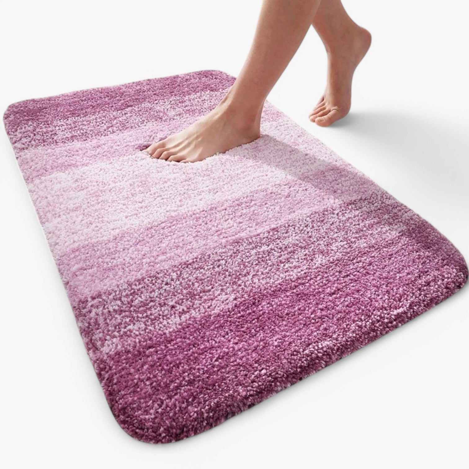 Maliben | Super Absorbent Anti-Slip Bath Mat – Quick Drying Bathroom Rug For Dry Feet