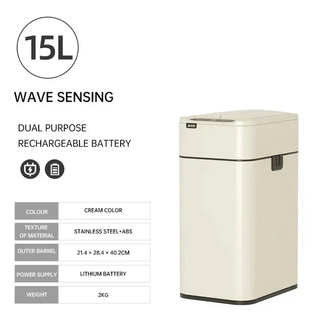 Maliben | Smart Stainless Steel Automatic Sensor Trash Bin