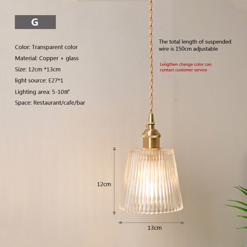 Maliben | Nordic Brilliance Transparent Glass Pendant Lamp