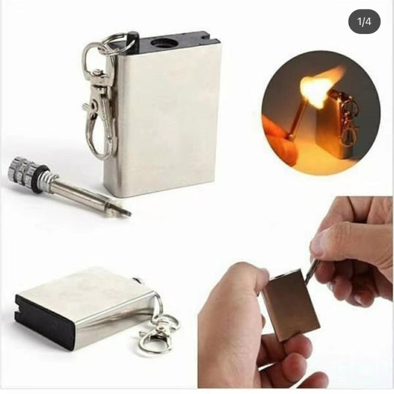 Maliben | Permanent Fire Stainless Steel Match Lighter