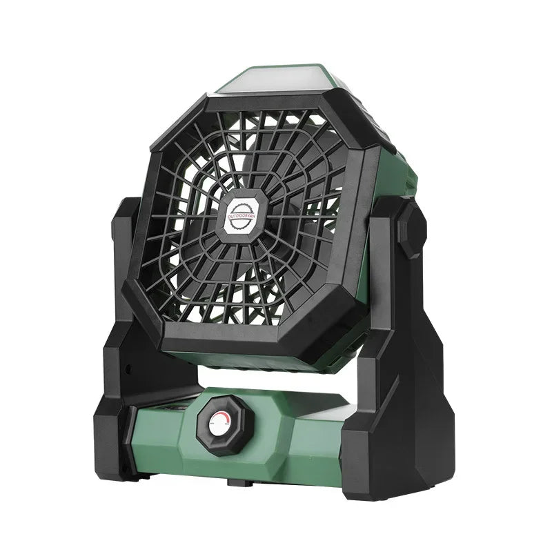 Maliben | Campora Breezelight | 2-In-1 Camping Fan With Led Lantern | 7800 Mah Battery | 270° Rotatable | Usb Rechargeable | For Tent, Outdoor & Travel