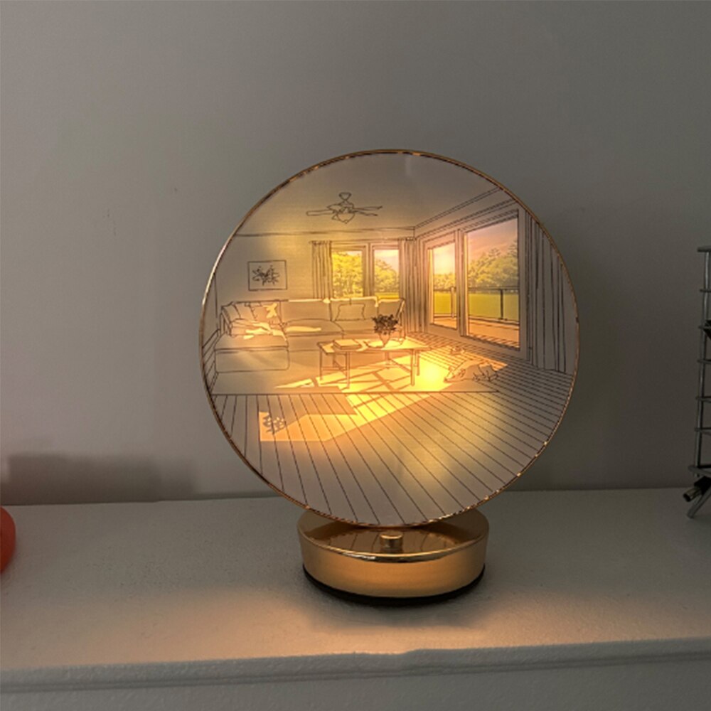 Maliben | Creative Artistic Orb Painting Table Lamp
