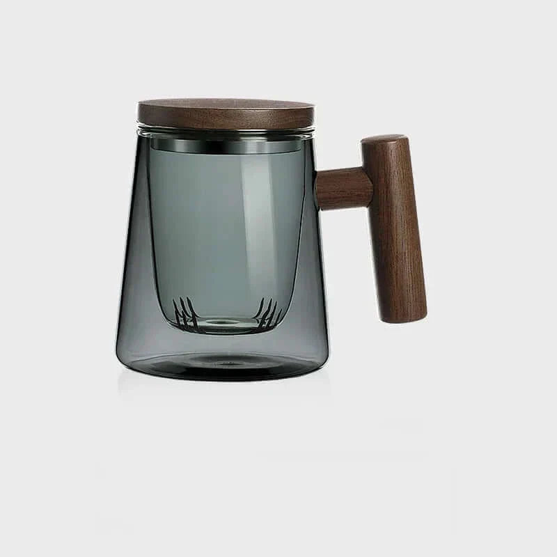 Maliben | Ultramodern Glass Tea Cup with Filter and Lid