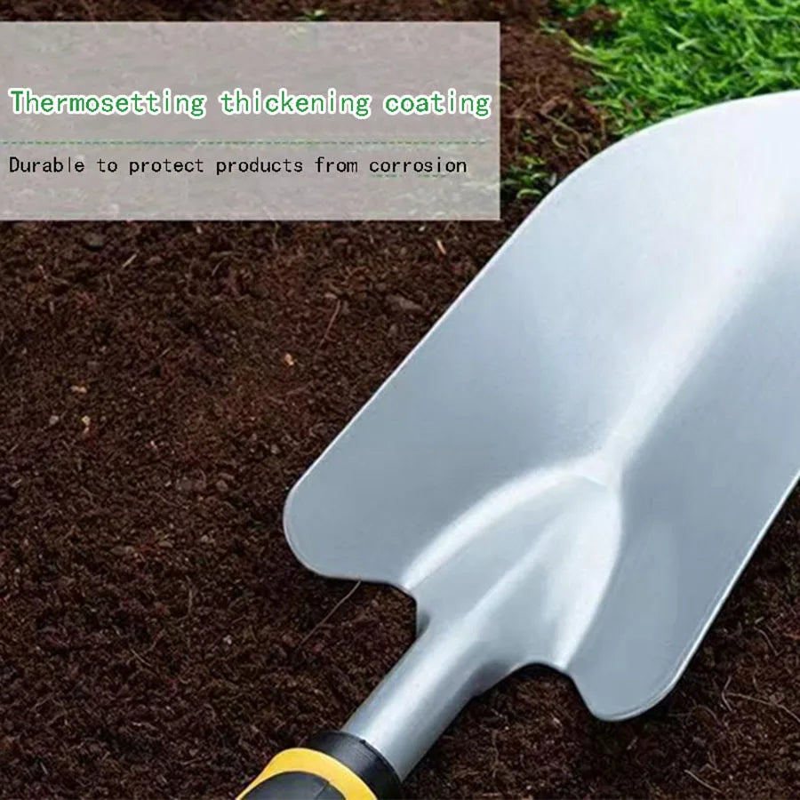 Maliben | Groviva Garden Tool Set 4-Pcs. | Stainless Steel | Hoe & Shovel | For Digging, Planting & Weeding