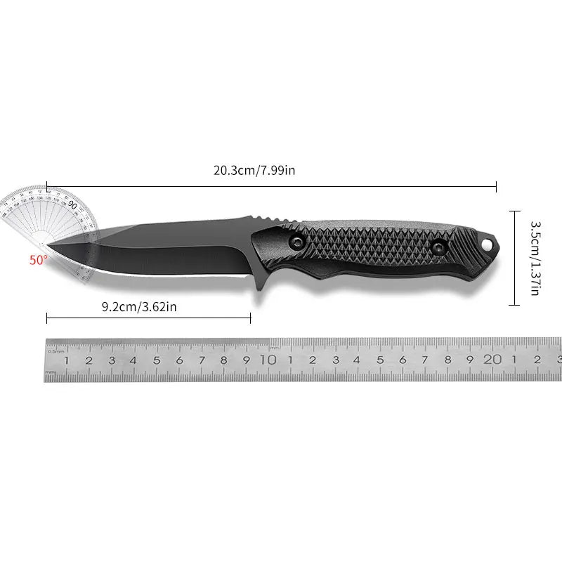 Maliben Outdoor Survival Knife — Stainless Steel with Sheath