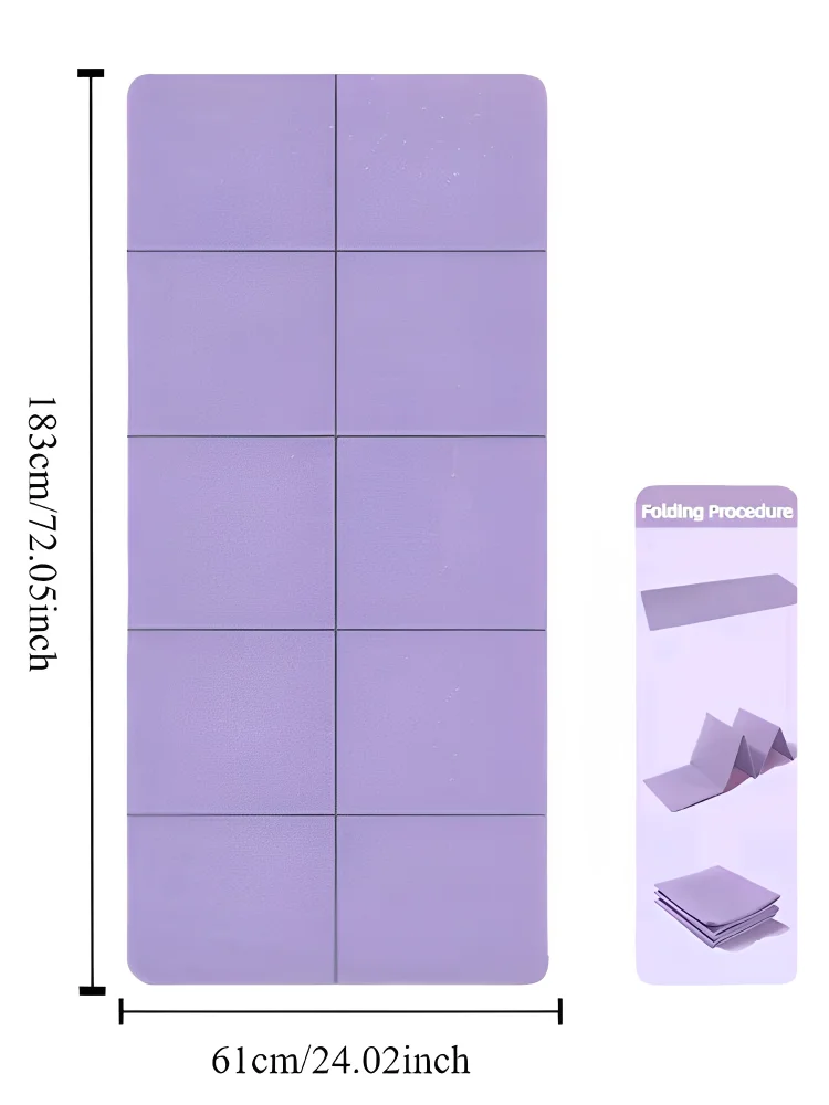 Maliben | Yogamat Flexfold | Foldable & Lightweight | Double-Sided Non-Slip | Eco-Friendly Tpe