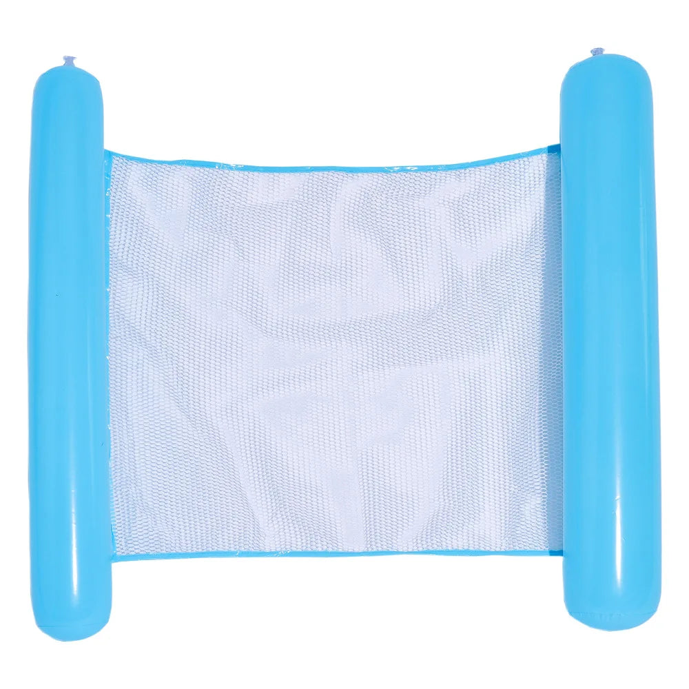 Maliben | Aquaviva Inflatable Water Hammock | 130×70 Cm | Foldable Pool Lounger With Backrest | Swimming Bed For Pool, Beach & Vacation