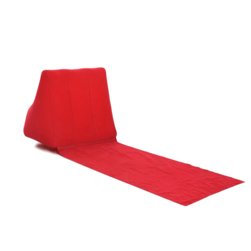 Maliben | Inflatable Beach Mat With Backrest | Foldable & Comfortable | Airlounge Travel & Camping Lounge Pillow