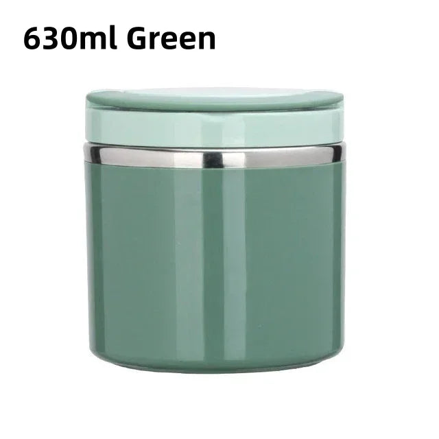 Maliben | Thermo Lunchbox | Stainless Steel Insulated Container | 630 Ml / 1000 Ml | With Handle & Leak Proof
