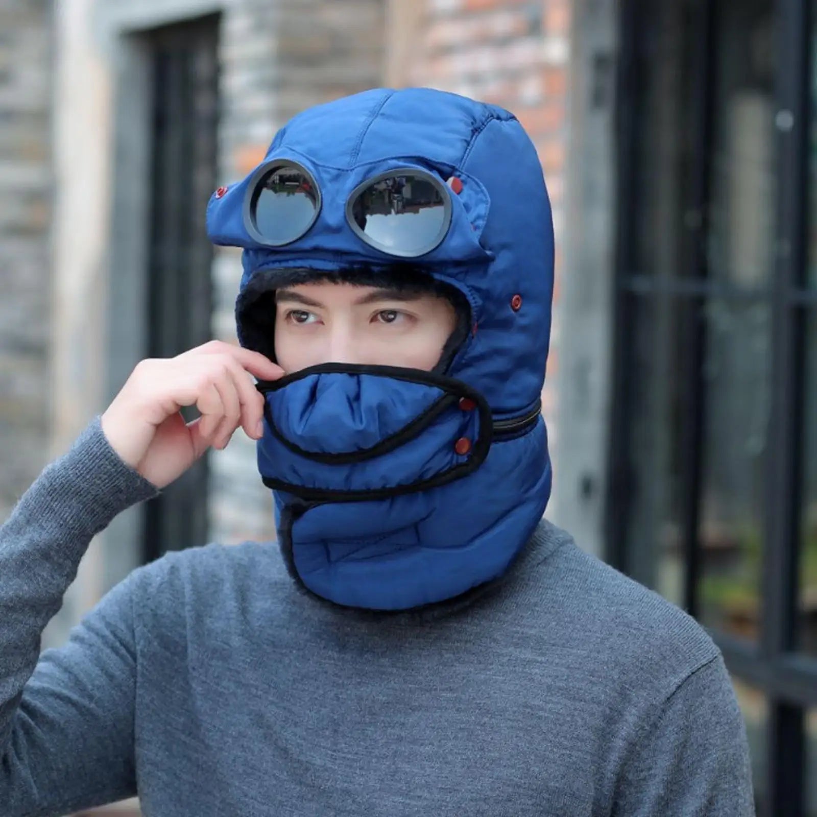 Maliben Polar Vision Thermal Windproof Beanie — Face Covering