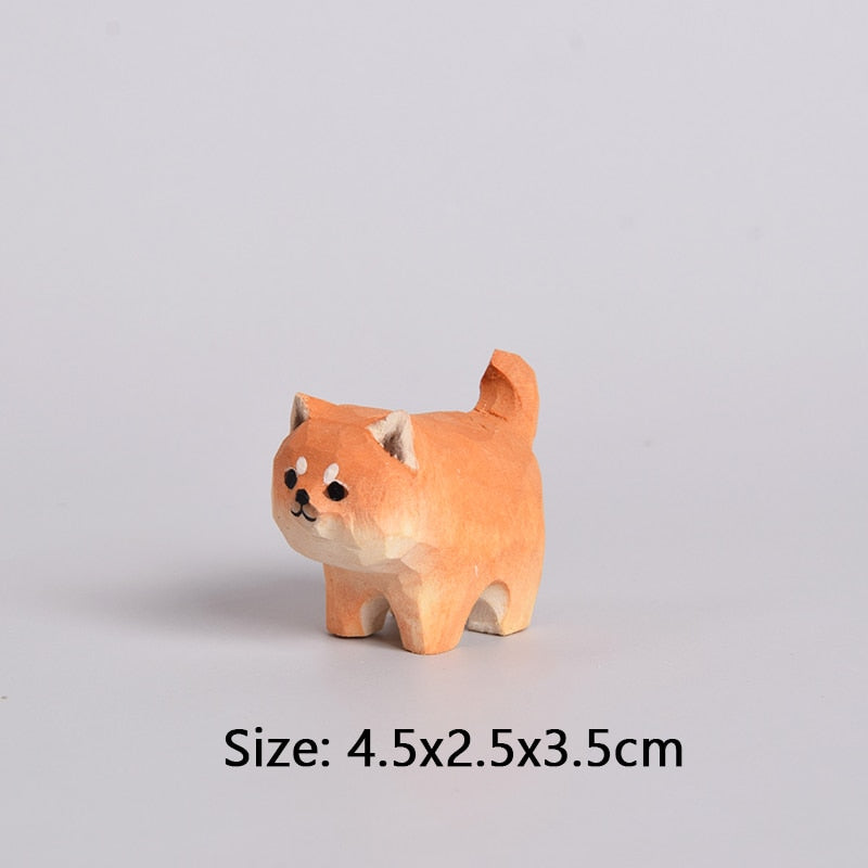 Maliben | Handmade Wooden Cute Pet Figurines