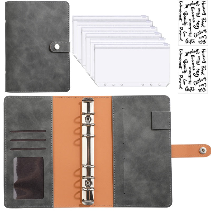 Maliben | Financial Planner Leather Multi Pocket Bill Organizer Notebook