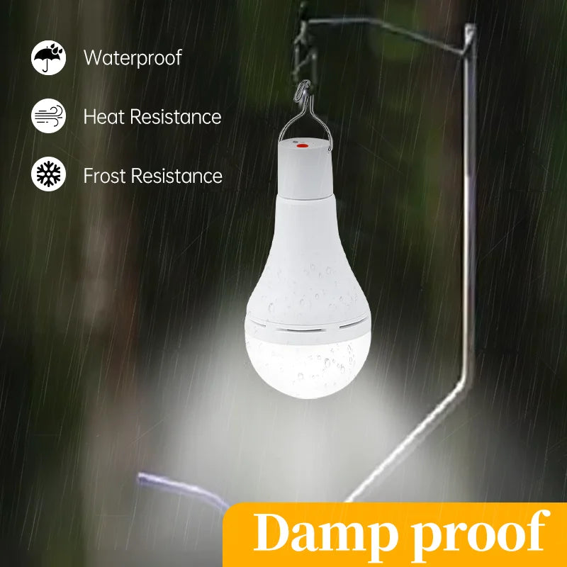 Maliben | Solaglow Led Solar Camping Light | Waterproof & Rechargeable | With Usb & Solar Power | For Tent, Garden & Emergencies