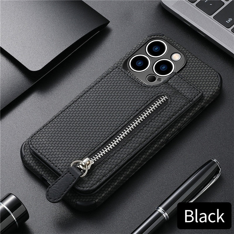 Maliben | Zip Zip Elegance Wallet Iphone Case