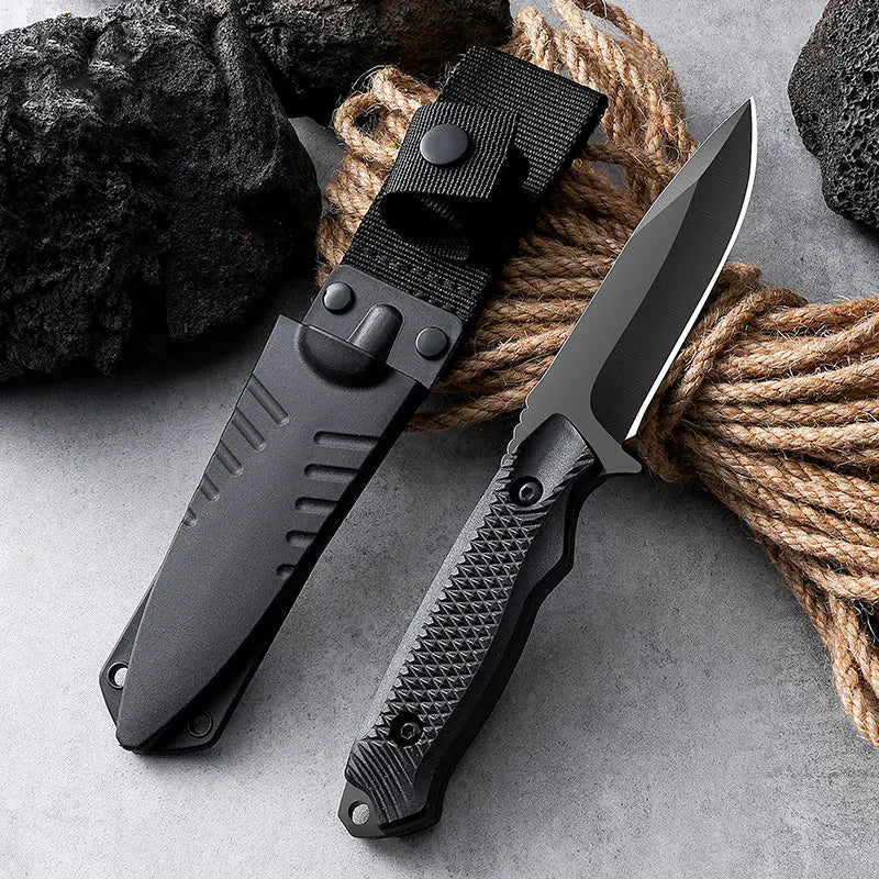 Maliben Outdoor Survival Knife — Stainless Steel with Sheath