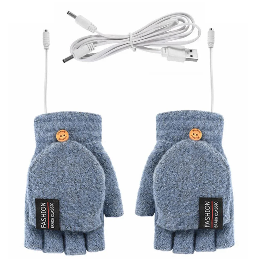 Maliben | Thermoloom Usb Heating Gloves | 3 Heat Levels | Soft Knit Material | Unisex One Size