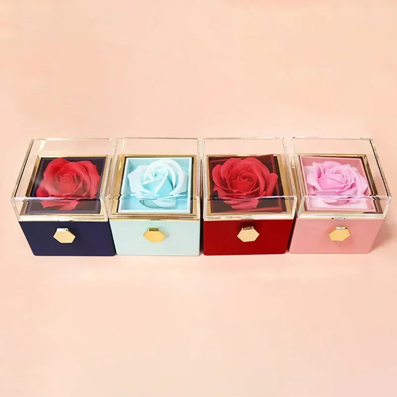 Maliben | Eternal Rose Spin Display Jewelry Box