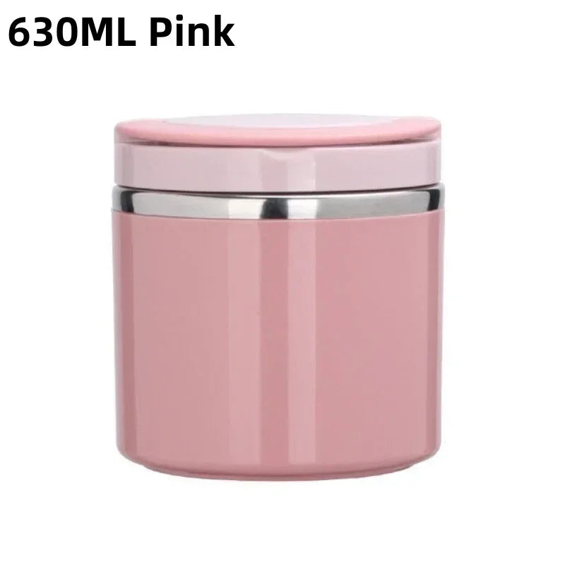 Maliben | Thermo Lunchbox | Stainless Steel Insulated Container | 630 Ml / 1000 Ml | With Handle & Leak Proof