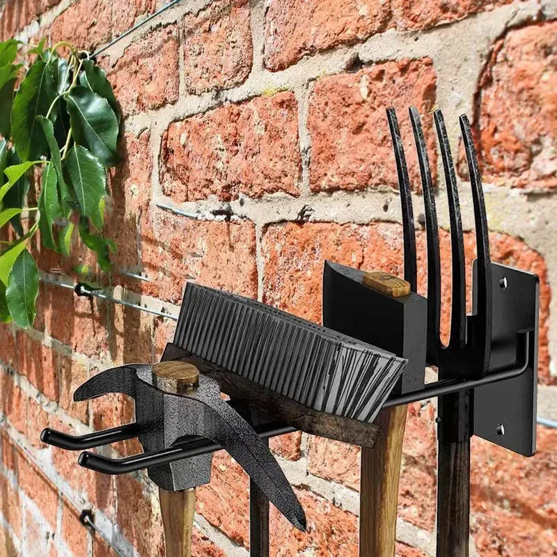 Maliben | Fixorado Wall Mount For Garden Tools | Robust Tool Holder Made Of Steel | Space-Saving Organizer For Garage, Cellar & Workshop
