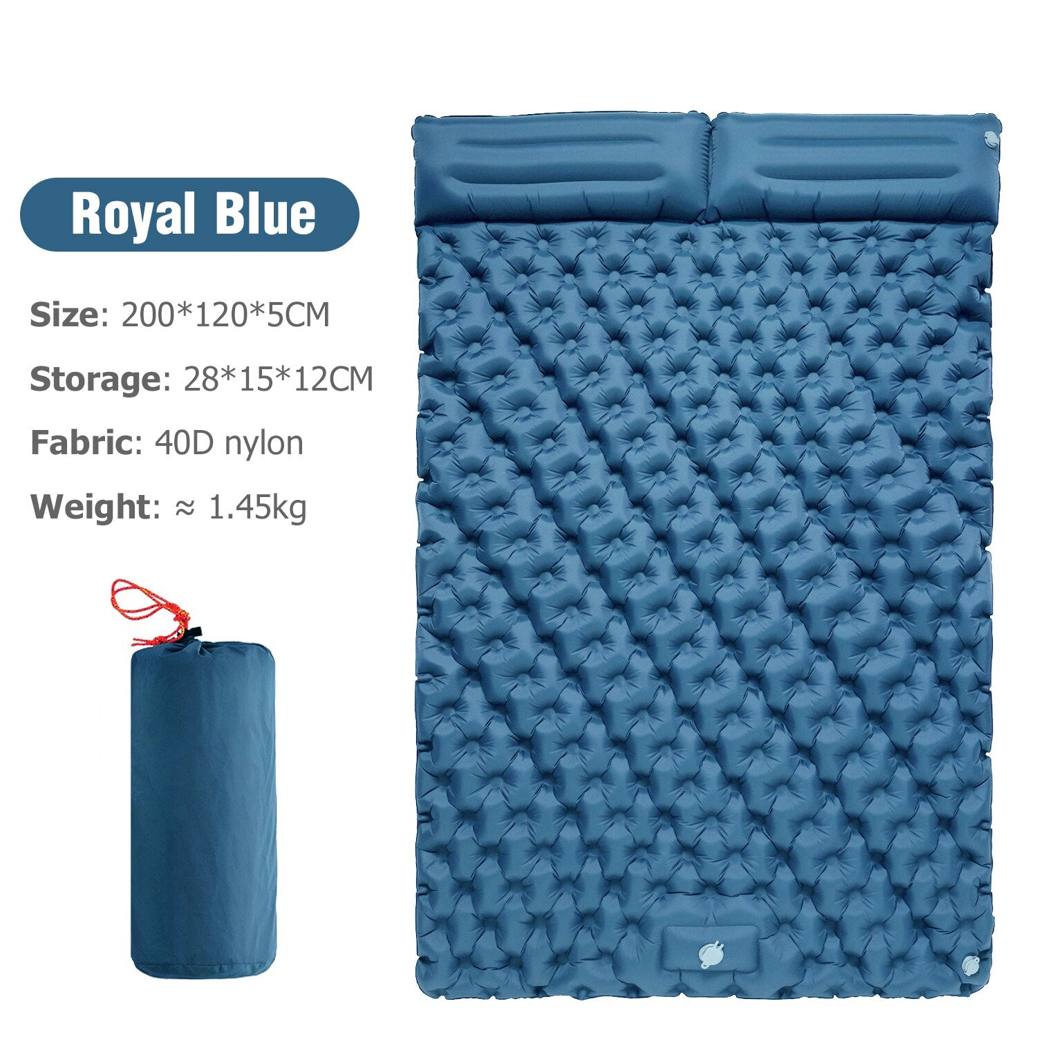 Maliben | Portable Inflatable Built-In Pillow Nature Nest Camping Bed