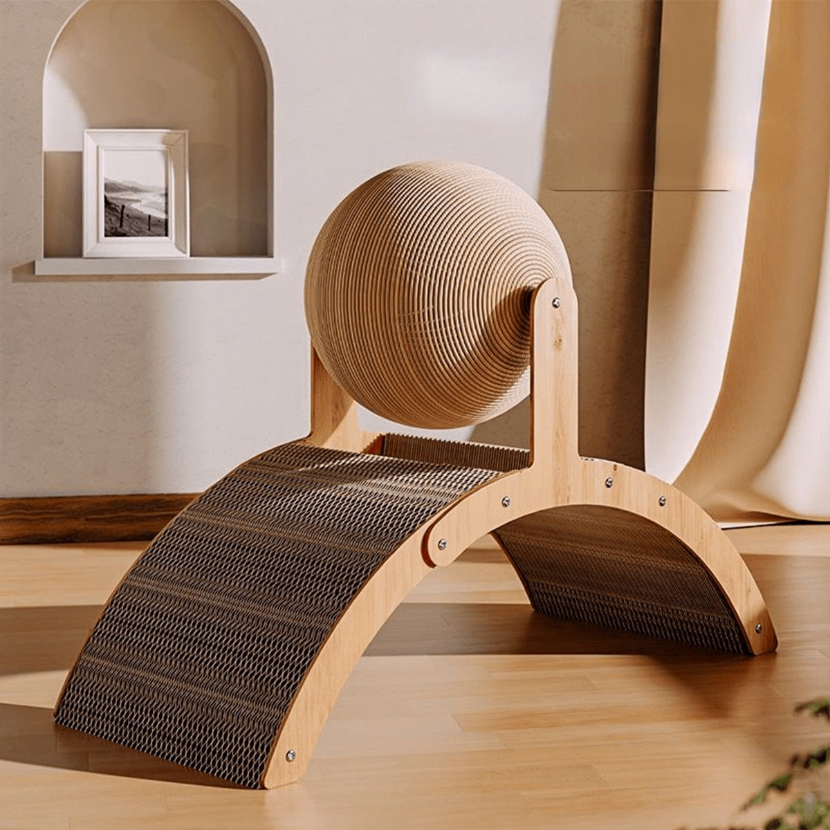 Maliben | Wooden Cat Fun Play Scratcher Board