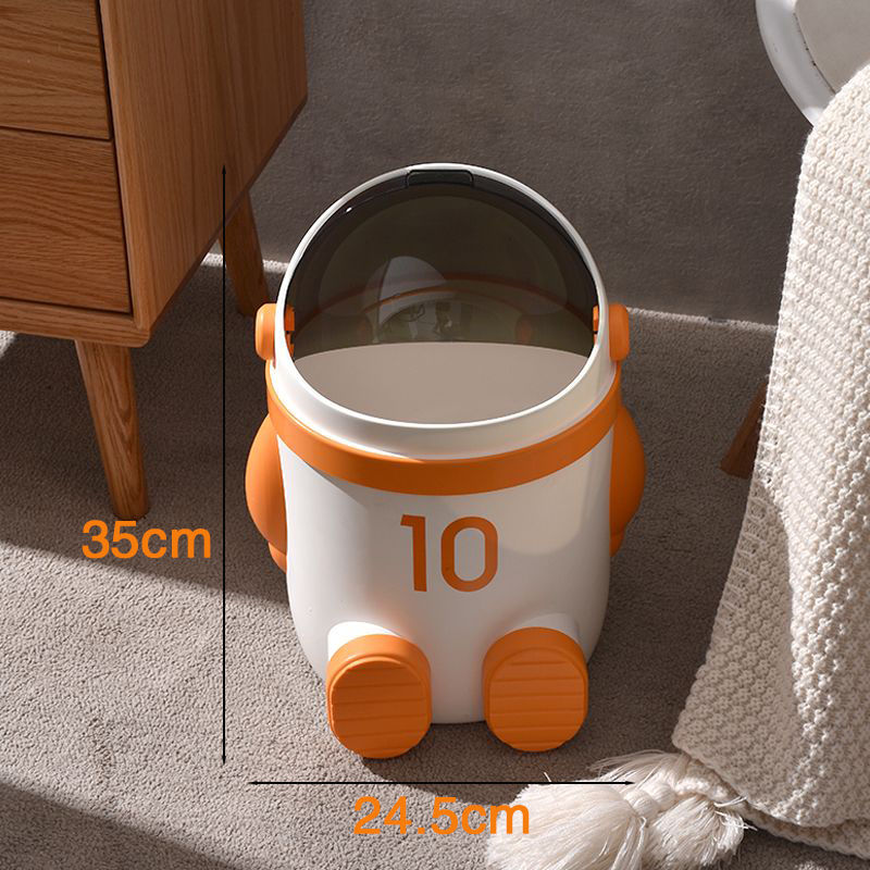 Maliben | Mini Astronaut Shape Cute Office Trash Can
