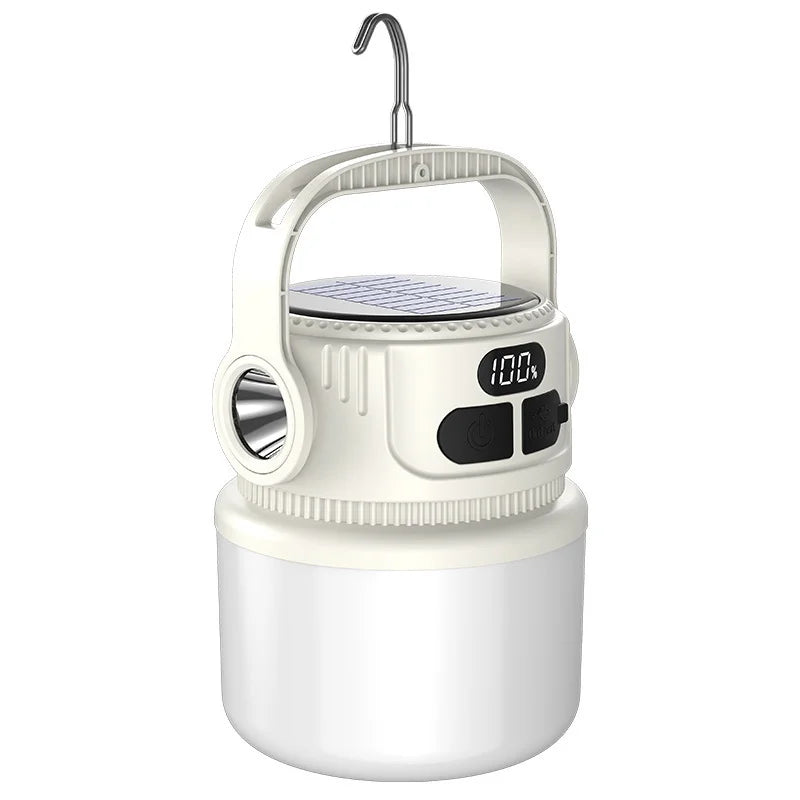 Maliben | Luminatra Solar Led Camping Lamp | Rechargeable & Waterproof | 6 Light Modes | For Outdoor, Emergencies & Travel