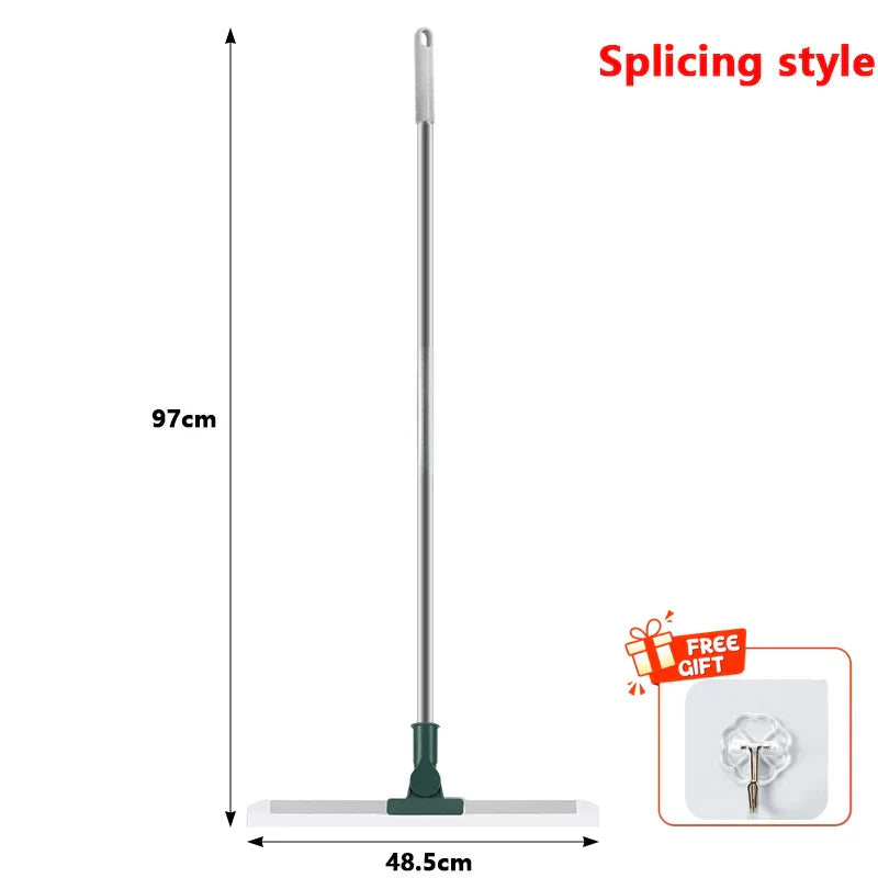 Maliben | Flexiva Telescopic Cleaning Brush With Silicone Lip | 180° Swivel | For Floors, Windows & Bathroom