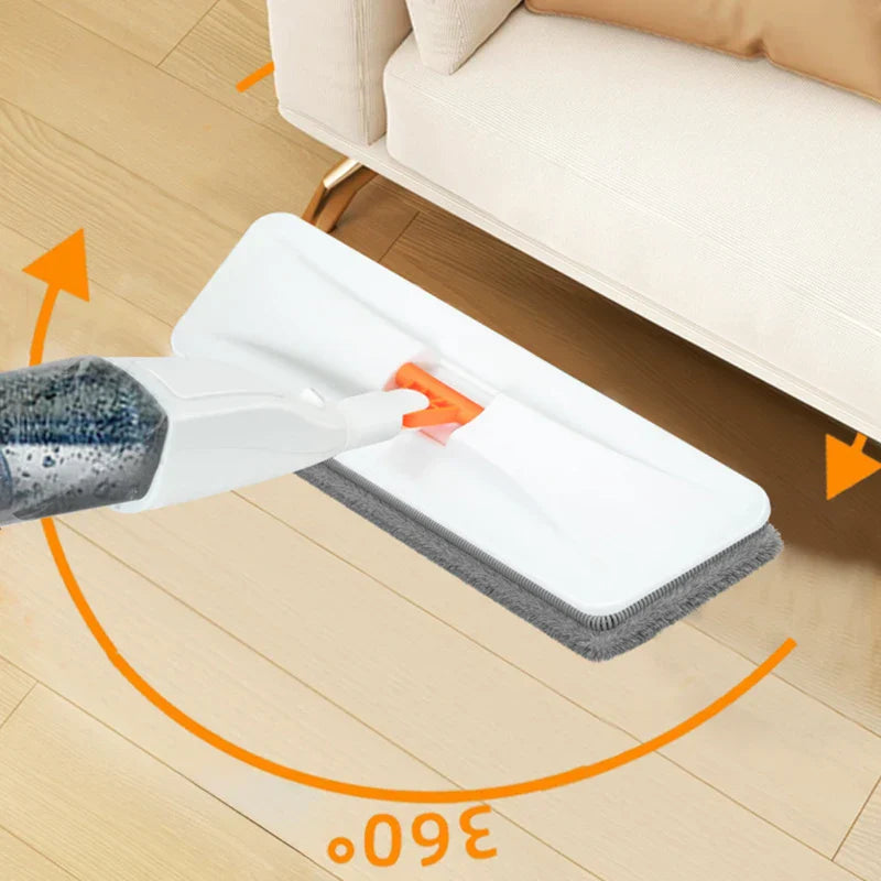Maliben | Sprayvia Spray Mop With Microfiber Head | 360° Swivel Joint | Flat Mop System | Reusable & Eco-Friendly