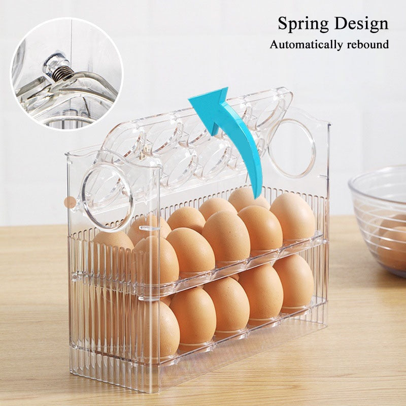 Maliben | Automatic Flip Egg Storage Rack