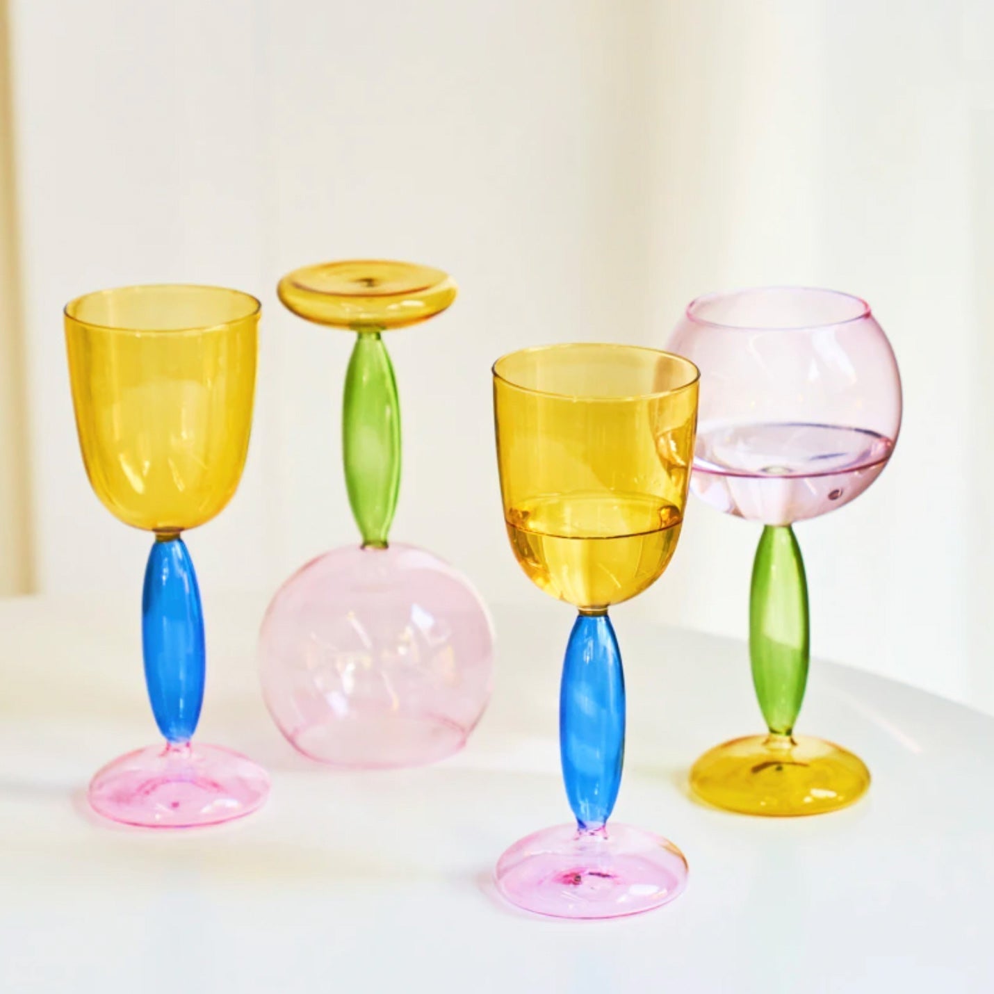 Maliben | Borosilicate 3-Color Glassware - Wine Glass