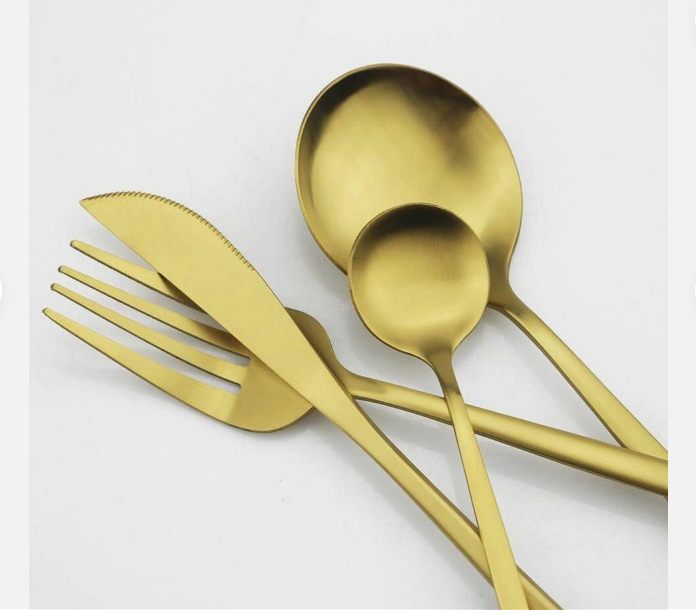 Maliben | Minimalist Luxury Cutlery Set – 20 Pieces, Titanium & Stainless Steel