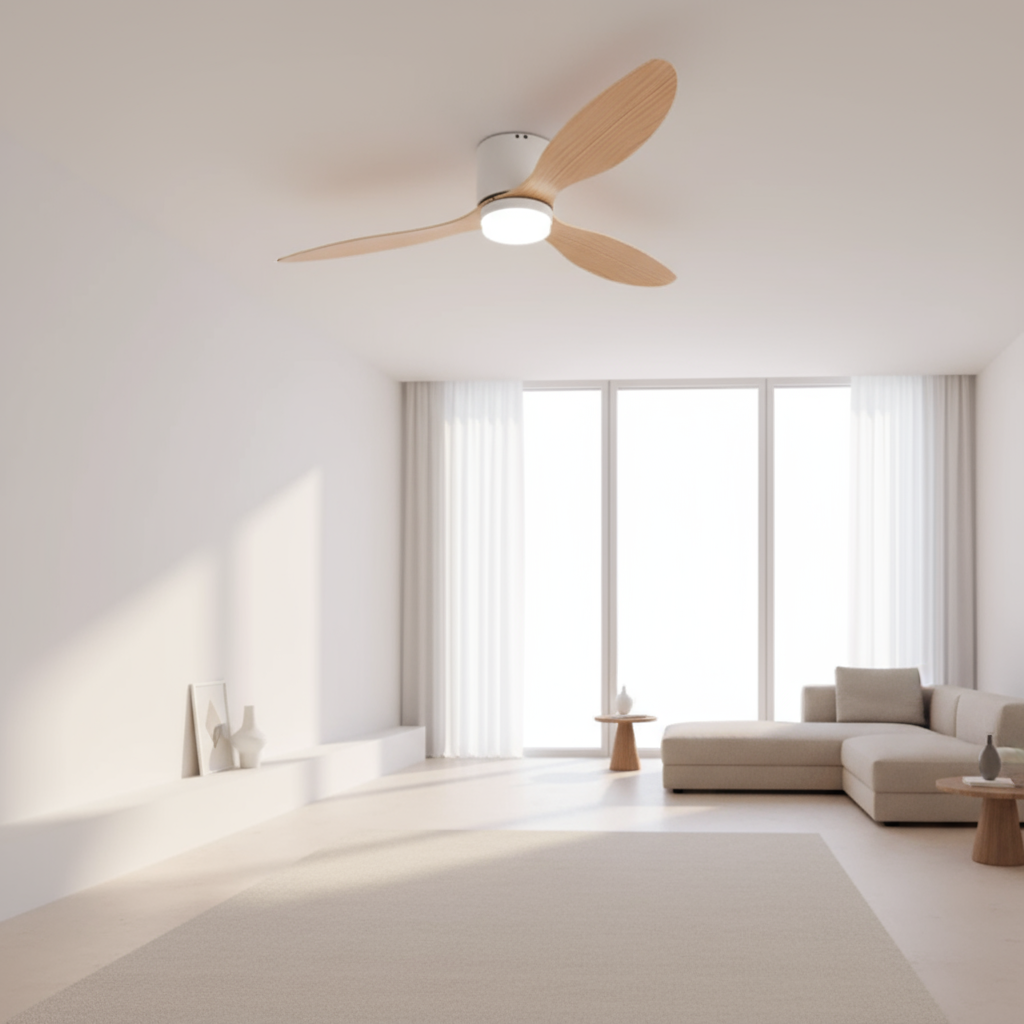 Maliben | Modern Ceiling Fan With Remote Control And Led Lighting