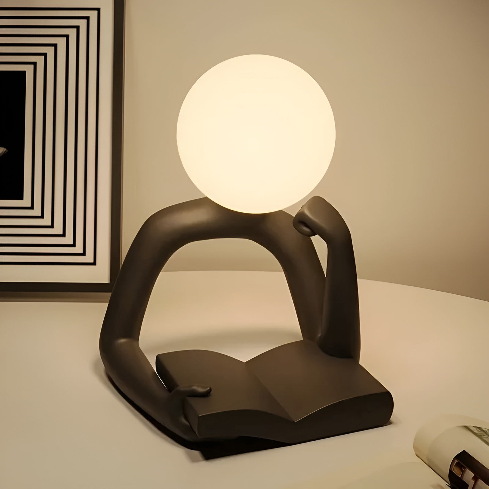 Maliben | Luxlume Refined Designer Table Lamp – Modern Art With Atmospheric Lighting