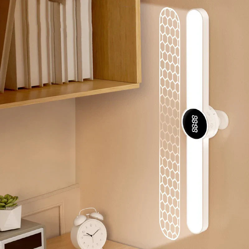 Maliben | Led Desk Lamp Clariomag | With Clock & Alarm | Magnetic & Usb Rechargeable | Steplessly Dimmable | 35 Cm