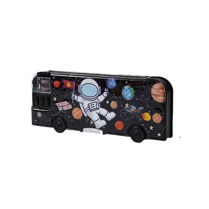 Maliben | Cartoon Bus Multifunctional Kids Stationery Pencil Box