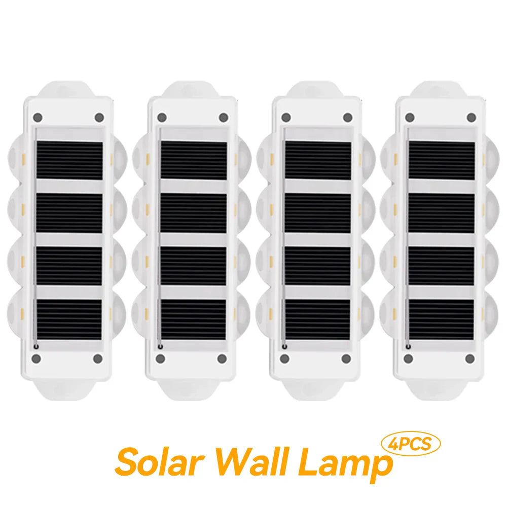 Maliben | Solar Wall Lights Solavine | Warm White Light | Ip44 Weatherproof | For Fence, Terrace & Garden | 8 Hours Light Duration