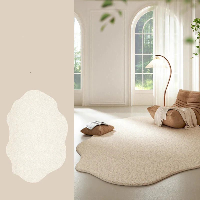 Maliben | Cream Colored Striped Rug