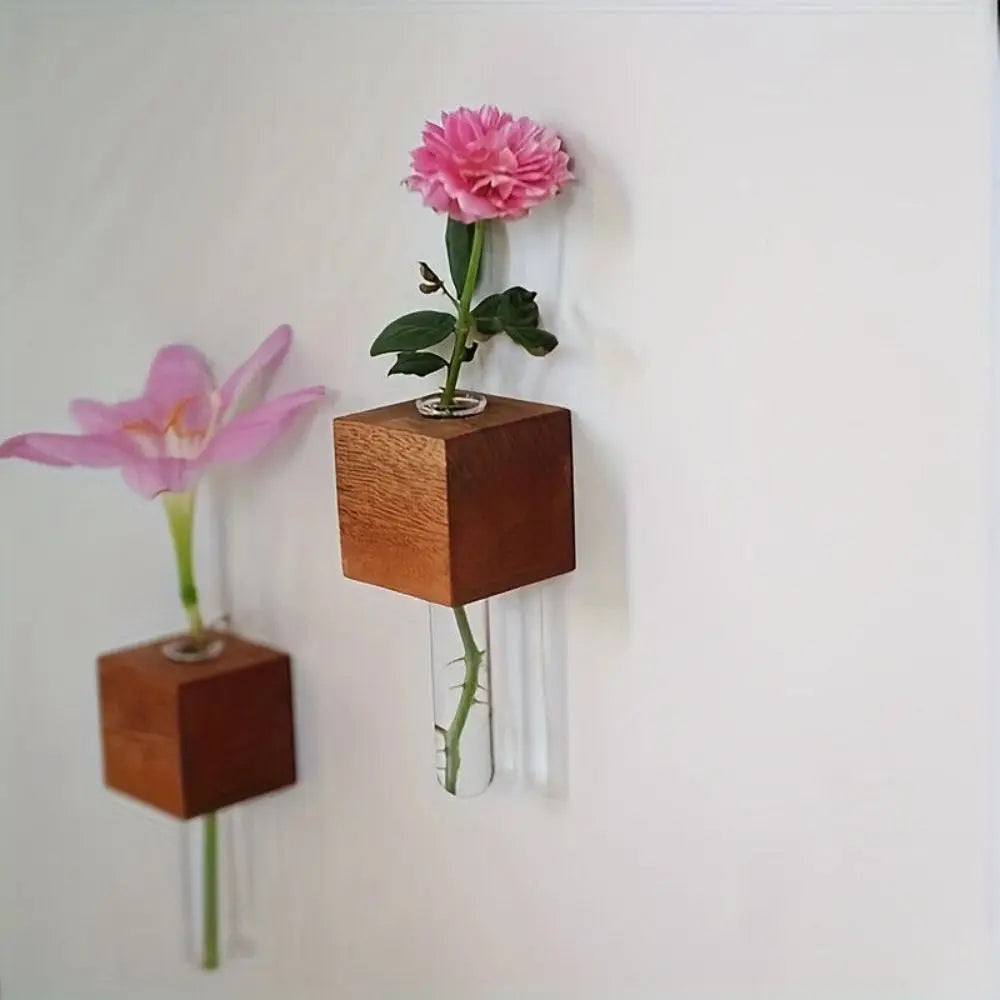 Maliben | Wooden Magnetic Flower Tube Vase